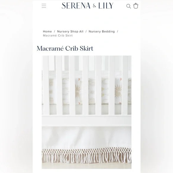 Baby Bedding Serena And Lily Crib Skirt Serena And Lily Nursery